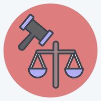 Icon Jury. related to Justice symbol. color mate style. simple design editable 1 vector