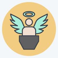 Icon Innocence. related to Justice symbol. color mate style. simple design editable vector