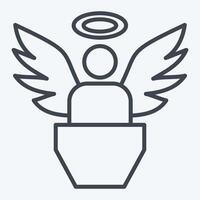 Icon Innocence. related to Justice symbol. line style. simple design editable vector