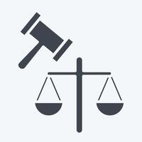 Icon Jury. related to Justice symbol. glyph style. simple design editable 1 vector