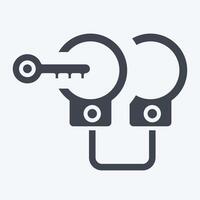 Icon Arrest. related to Justice symbol. glyph style. simple design editable vector