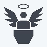 Icon Innocence. related to Justice symbol. glyph style. simple design editable vector