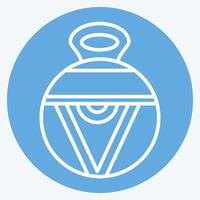 Icon Vase. related to Native American symbol. blue eyes style. design editable vector