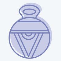 Icon Vase. related to Native American symbol. two tone style. design editable vector