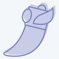 Icon Claw. related to Native American symbol. two tone style. design editable vector