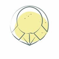 Icon Neklace. related to Native American symbol. Color Spot Style. design editable vector