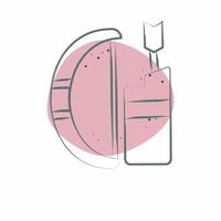 Icon Arrow and Bow. related to Native American symbol. Color Spot Style. design editable vector