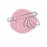 Icon Calumet. related to Native American symbol. Color Spot Style. design editable vector