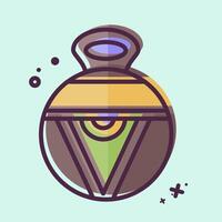 Icon Vase. related to Native American symbol. MBE style. design editable vector