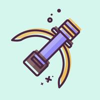 Icon Crossbow. related to Native American symbol. MBE style. design editable vector