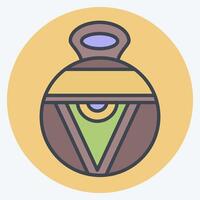 Icon Vase. related to Native American symbol. color mate style. design editable vector
