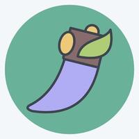 Icon Claw. related to Native American symbol. color mate style. design editable vector
