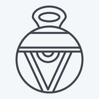Icon Vase. related to Native American symbol. line style. design editable vector
