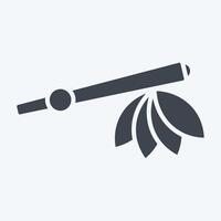 Icon Calumet. related to Native American symbol. glyph style. design editable vector