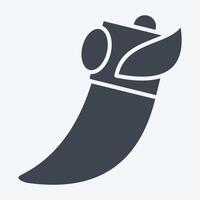 Icon Claw. related to Native American symbol. glyph style. design editable vector