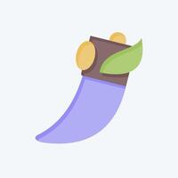 Icon Claw. related to Native American symbol. flat style. design editable vector