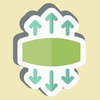Sticker Stretch. related to Fabric symbol. simple design editable vector