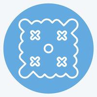 Icon Easter Wishes. related to Fabric symbol. blue eyes style. simple design editable vector