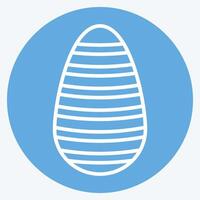 Icon Shen Ring. related to Fabric symbol. blue eyes style. simple design editable vector