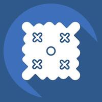 Icon Easter Wishes. related to Fabric symbol. long shadow style. simple design editable vector