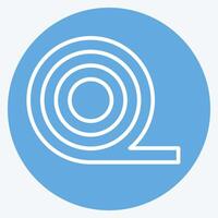 Icon Insulation. related to Fabric symbol. blue eyes style. simple design editable vector