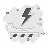 Icon Anti Static. related to Fabric symbol. comic style. simple design editable vector