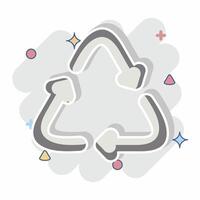 Icon Eco Friendly. related to Fabric symbol. comic style. simple design editable vector