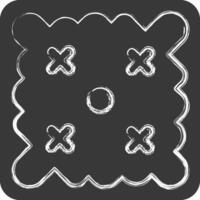 Icon Easter Wishes. related to Fabric symbol. chalk Style. simple design editable vector