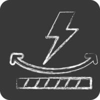 Icon Anti Static. related to Fabric symbol. chalk Style. simple design editable vector