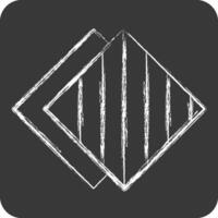 Icon Handkerchief. related to Fabric symbol. chalk Style. simple design editable vector