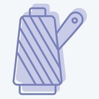 Icon Fabric Roll. related to Fabric symbol. two tone style. simple design editable vector