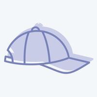 Icon Cap. related to Fabric symbol. two tone style. simple design editable vector