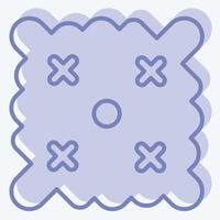 Icon Easter Wishes. related to Fabric symbol. two tone style. simple design editable vector
