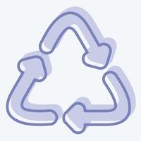 Icon Eco Friendly. related to Fabric symbol. two tone style. simple design editable vector