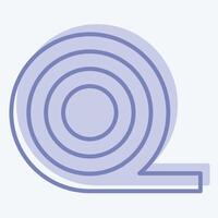 Icon Insulation. related to Fabric symbol. two tone style. simple design editable vector