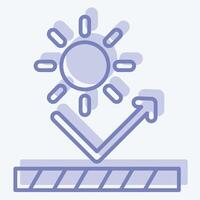 Icon UV Protection. related to Fabric symbol. two tone style. simple design editable vector
