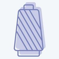 Icon Thread. related to Fabric symbol. two tone style. simple design editable vector