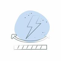 Icon Anti Static. related to Fabric symbol. Color Spot Style. simple design editable vector