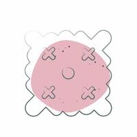 Icon Easter Wishes. related to Fabric symbol. Color Spot Style. simple design editable vector