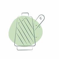 Icon Fabric Roll. related to Fabric symbol. Color Spot Style. simple design editable vector