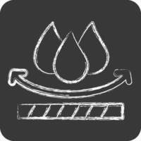 Icon Waterproof. related to Fabric symbol. chalk Style. simple design editable vector