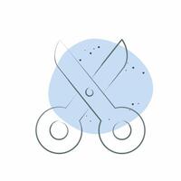 Icon Scisccors. related to Fabric symbol. Color Spot Style. simple design editable vector