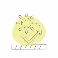 Icon UV Protection. related to Fabric symbol. Color Spot Style. simple design editable vector