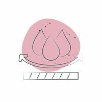 Icon Waterproof. related to Fabric symbol. Color Spot Style. simple design editable vector