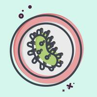 Icon Anti Bacterial. related to Fabric symbol. MBE style. simple design editable vector
