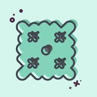 Icon Easter Wishes. related to Fabric symbol. MBE style. simple design editable vector