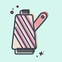 Icon Fabric Roll. related to Fabric symbol. MBE style. simple design editable vector