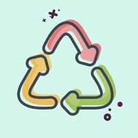 Icon Eco Friendly. related to Fabric symbol. MBE style. simple design editable vector