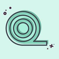 Icon Insulation. related to Fabric symbol. MBE style. simple design editable vector