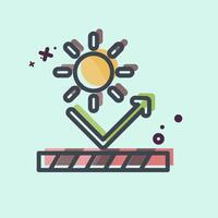 Icon UV Protection. related to Fabric symbol. MBE style. simple design editable vector